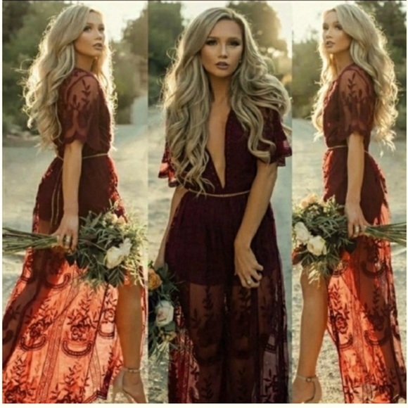 ♥️NWT Leter sheer lace romper dress, small - Picture 1 of 8